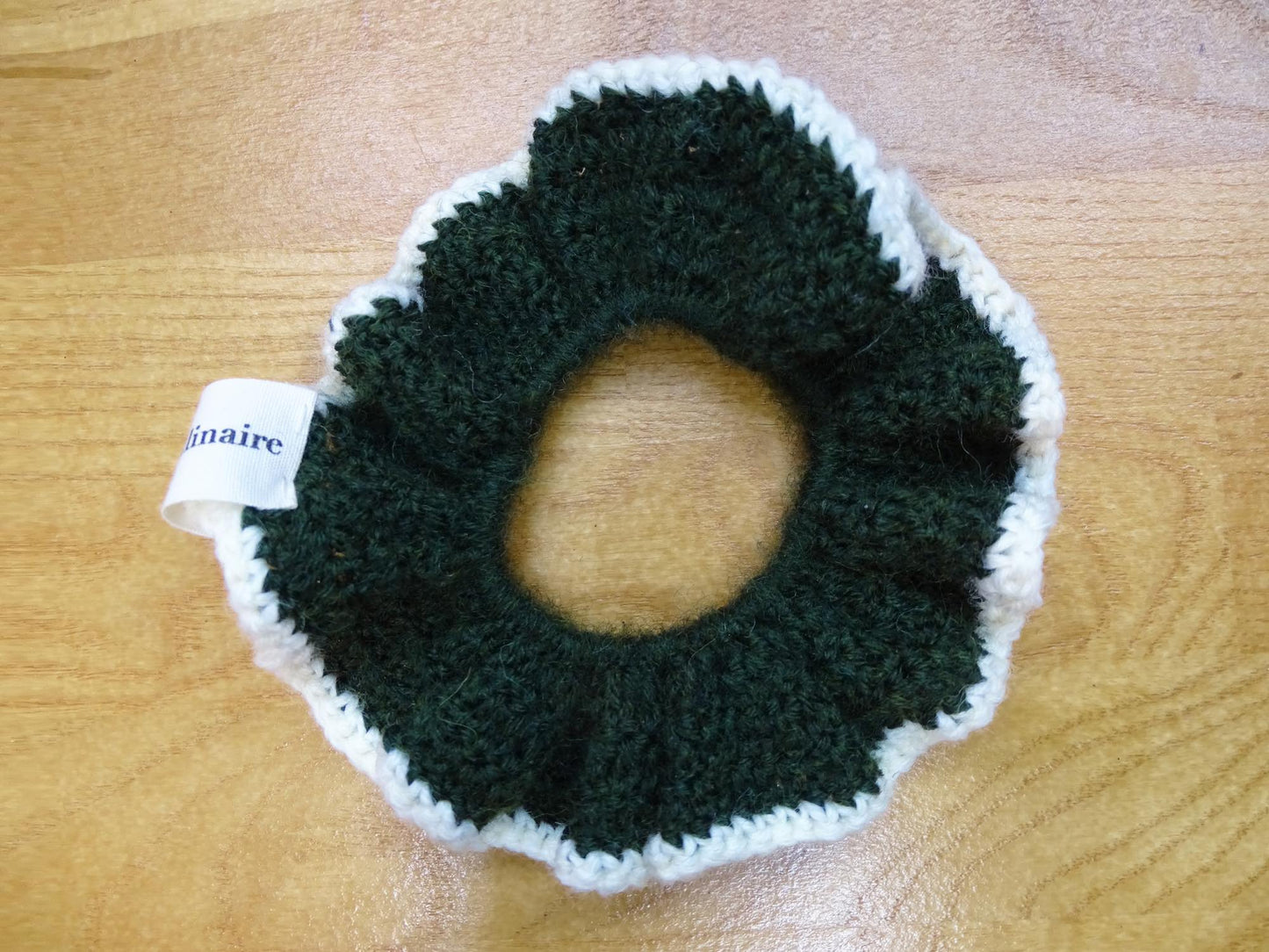 Chouchou crochet kaki