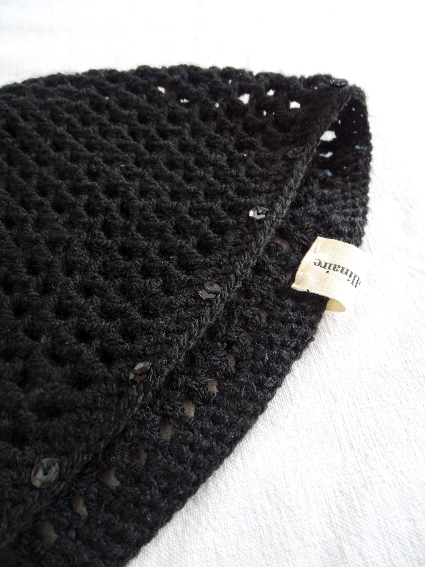 Bonnet Crochet Noir