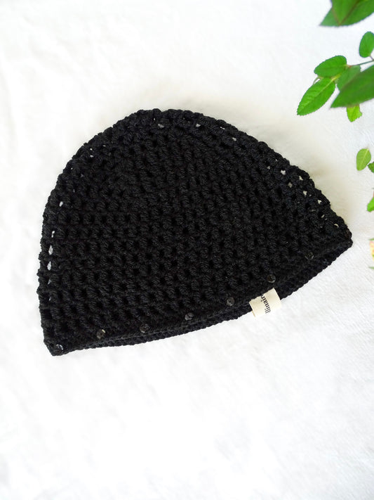 Bonnet Crochet Noir