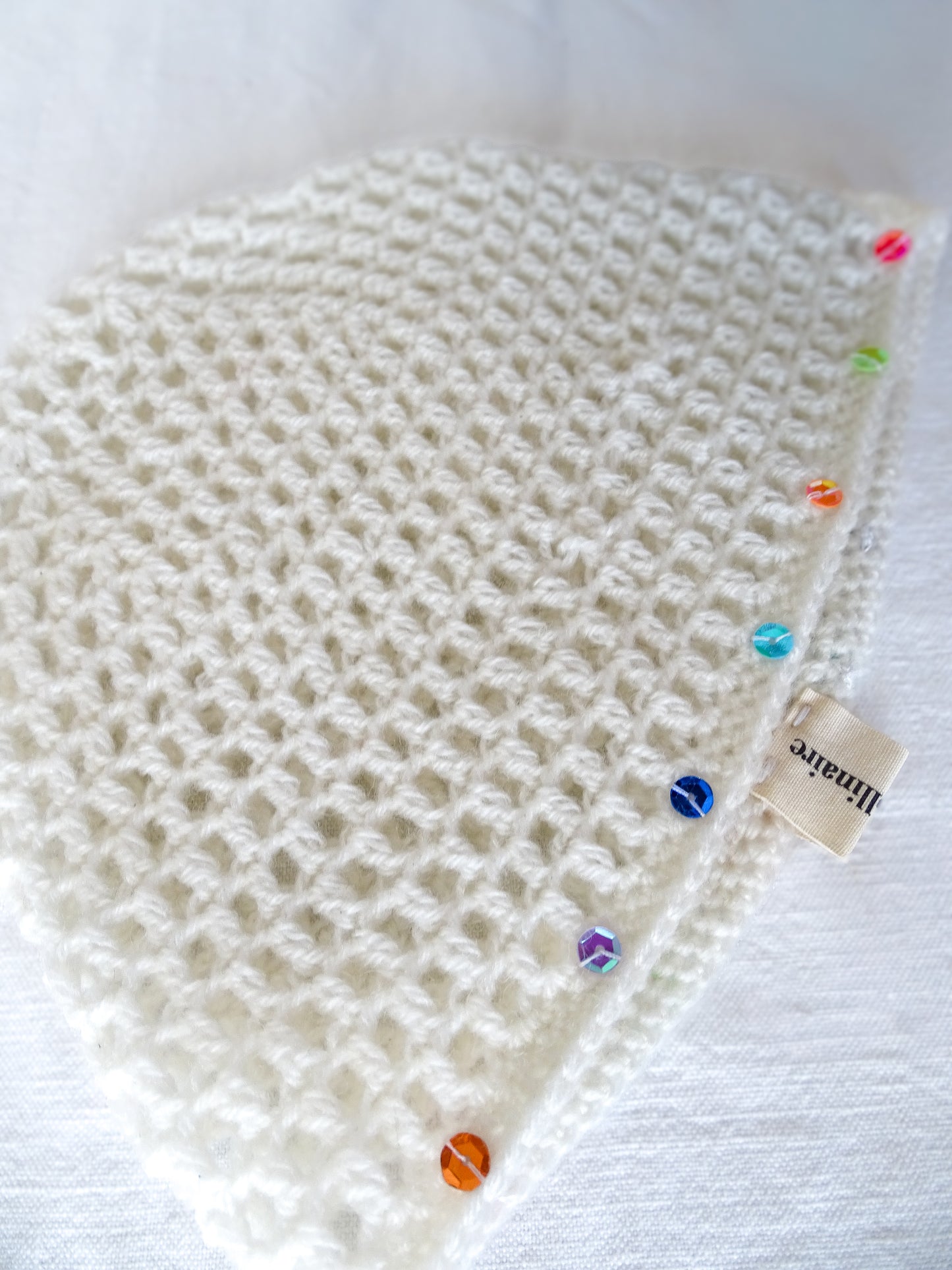 Bonnet Crochet Blanc