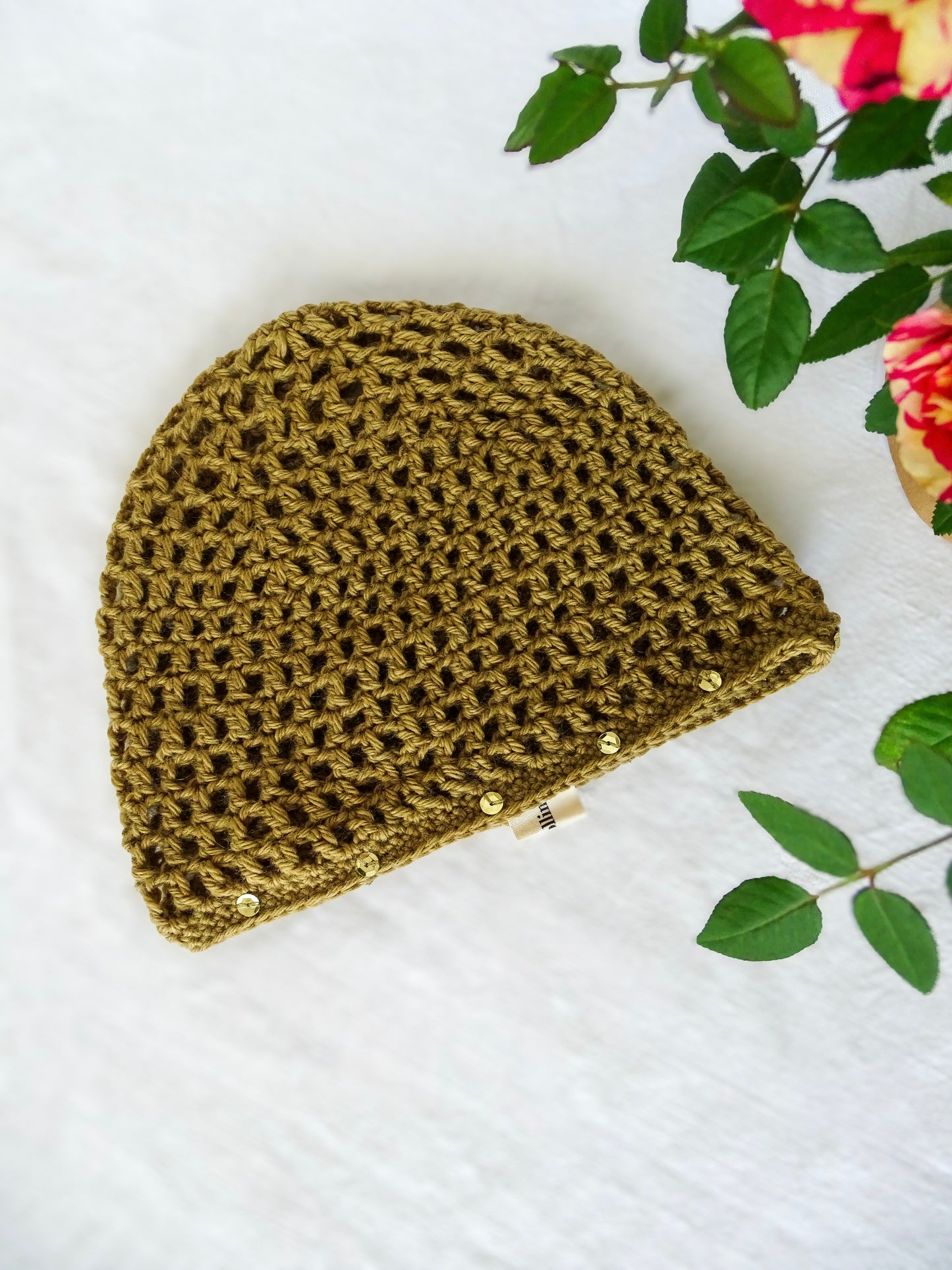 Bonnet Crochet Camel