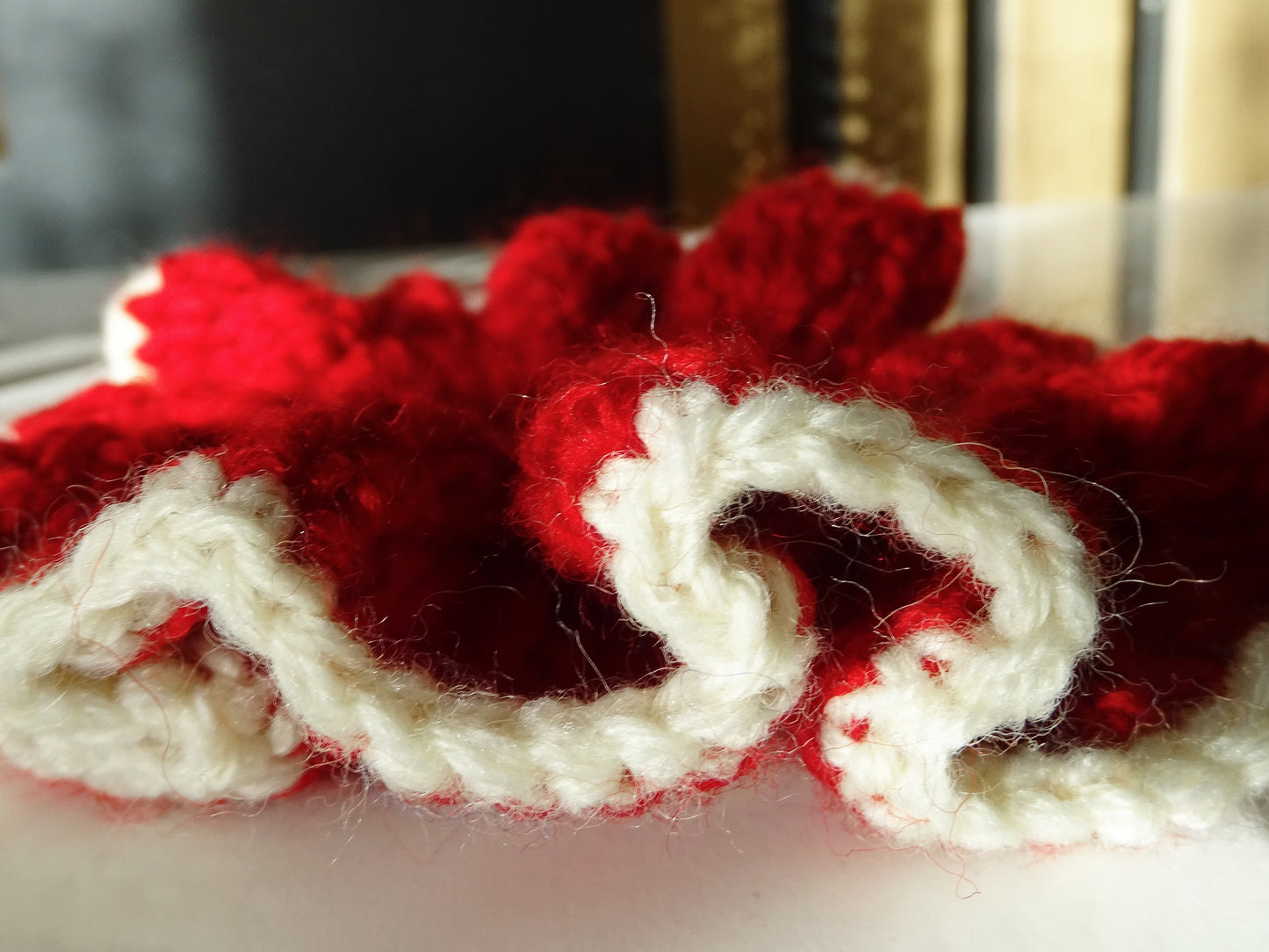 Chouchou crochet Rouge