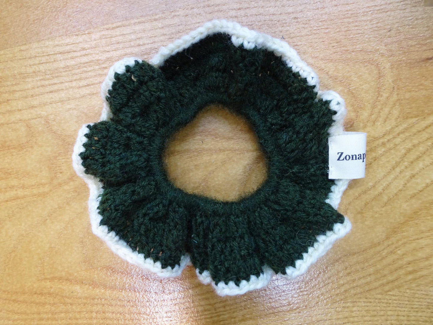 Chouchou crochet kaki