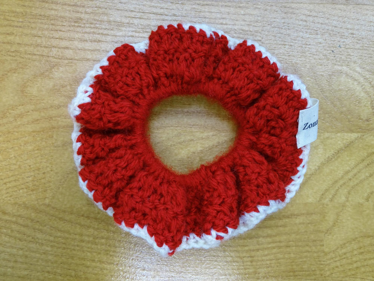 Chouchou crochet rouge